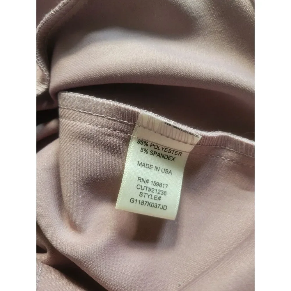 Altar'd State Faux Suede Ring Zip Front Mini Skirt XS Pink Mauve A Line